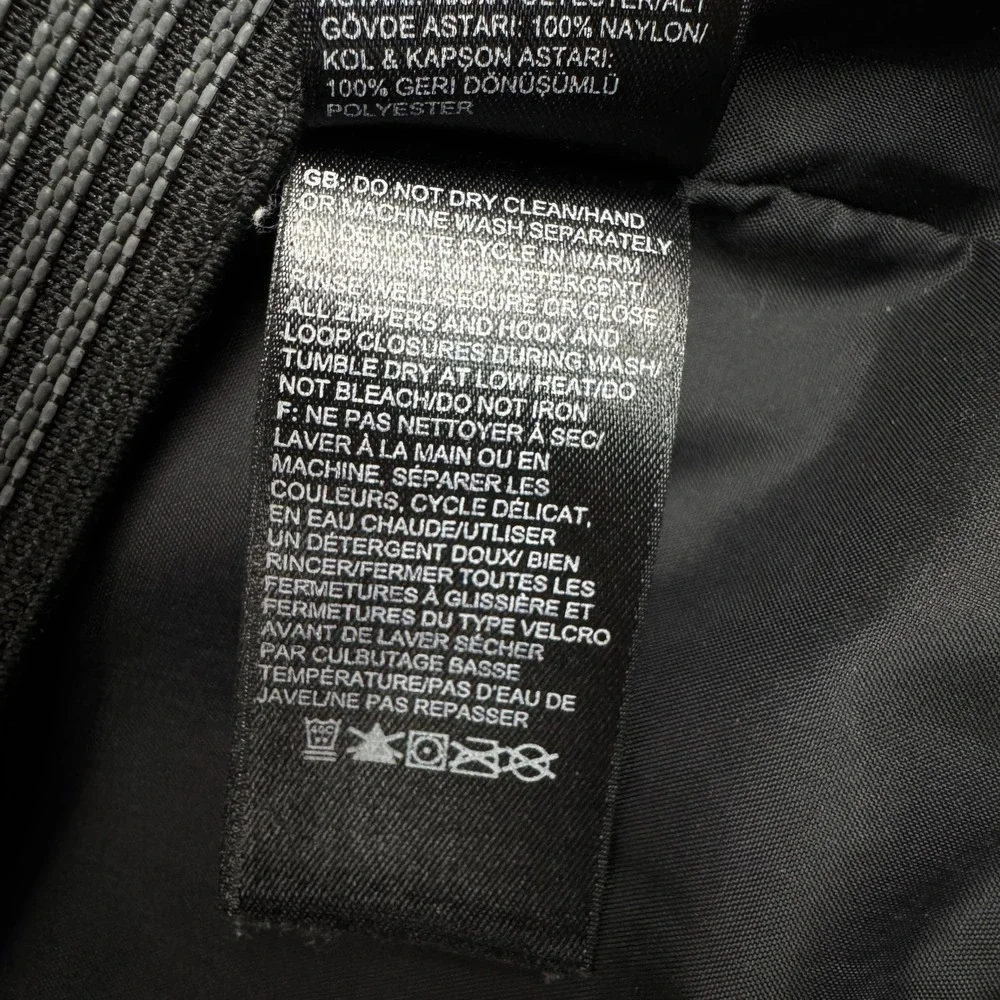 The North Face Jacket Mens L Black Ski Snowboard Shell Hooded Neon HyVent